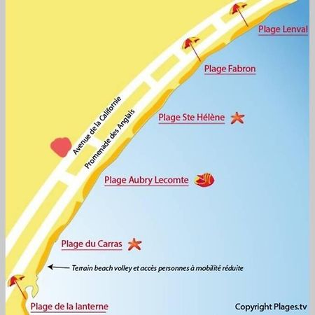 A 50 Metres De La Plage Et De La Promenade Des Anglais Apartman Nizza Kültér fotó